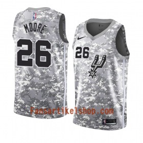 San Antonio Spurs Trikot Ben Moore 26 2018-19 Nike Grau Swingman - Herren